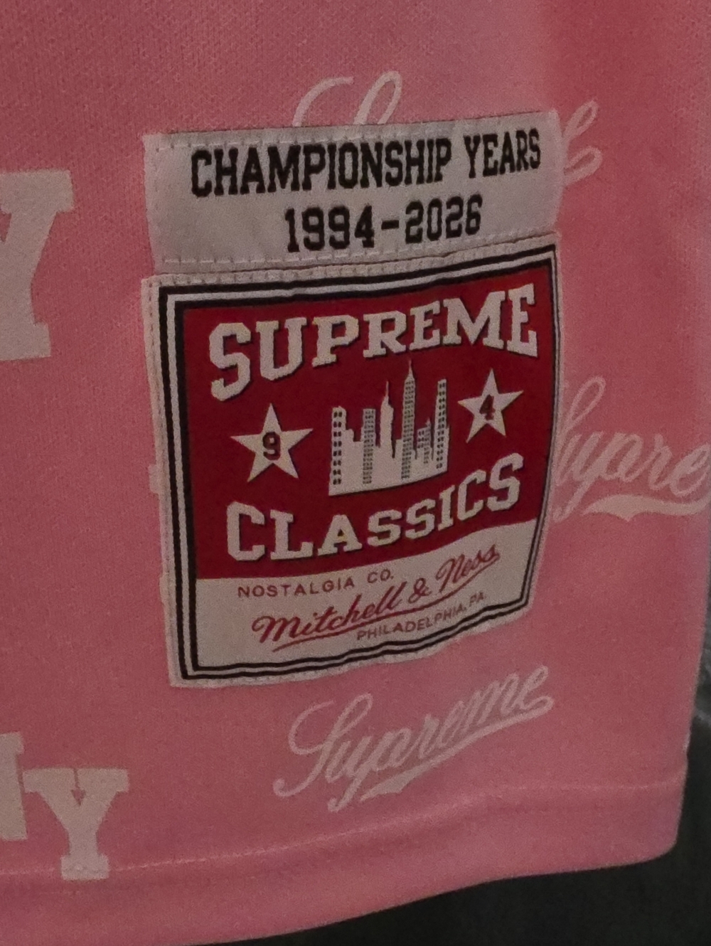 Supreme Pink White NY '13 Basketball Jersey - Picture 2 of 4
